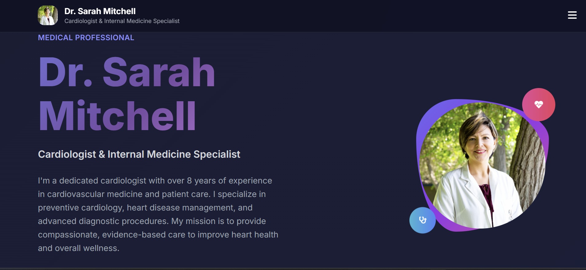 Tech Portfolio Template